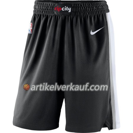 Portland Trail Blazers Schwarz 2018-19 Nike Kurze Hose Swingman - Herren